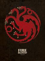 Poster Game Of Thrones. Targaryen
