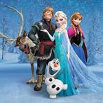 Stampa Su Tela Frozen Group 30X30