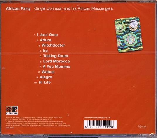 African Party - CD Audio di Ginger Johnson - 2