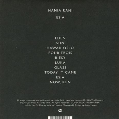 Esja Hania - CD Audio di Hania Rani - 2