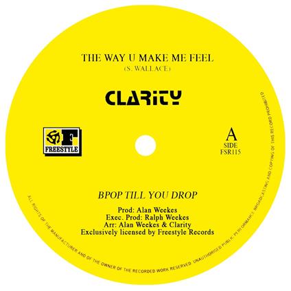 The Way U Make Me Feel (12'') - Vinile LP di Clarity