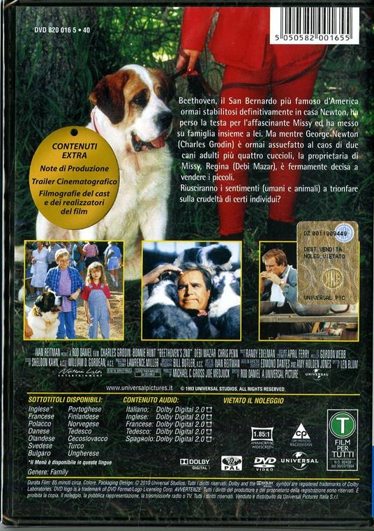 Beethoven 2 di Rod Daniel - DVD - 2