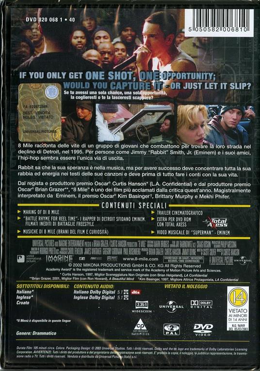 8 Mile (DVD) di Curtis Hanson - DVD - 2