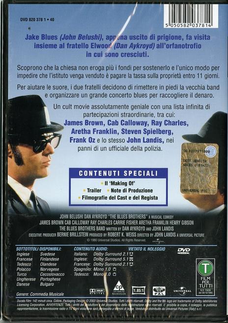The Blues Brothers di John Landis - DVD - 2