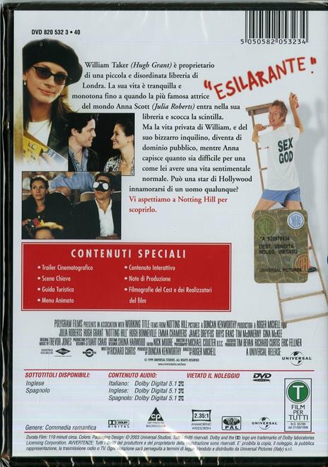 Notting Hill di Roger Michell - DVD - 3
