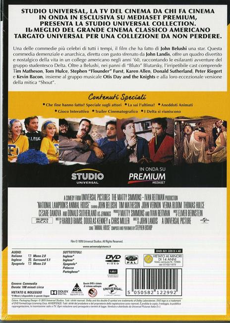 Animal House (DVD) di John Landis - DVD - 2