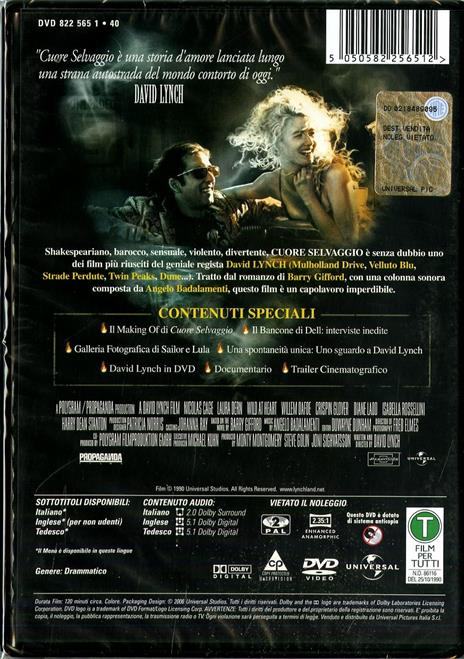 Cuore selvaggio<span>.</span> Collector's Edition di David Lynch - DVD - 2