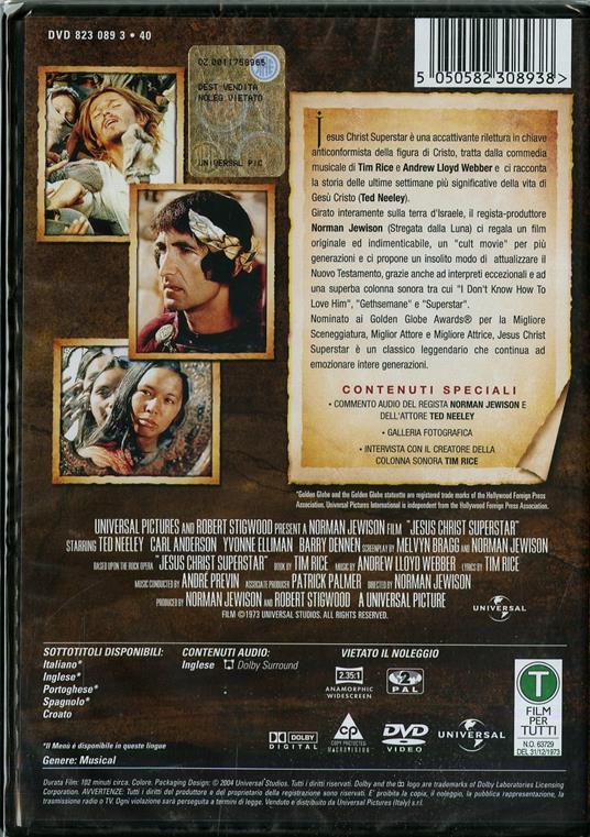 Jesus Christ Superstar (DVD) di Norman Jewison - DVD - 2