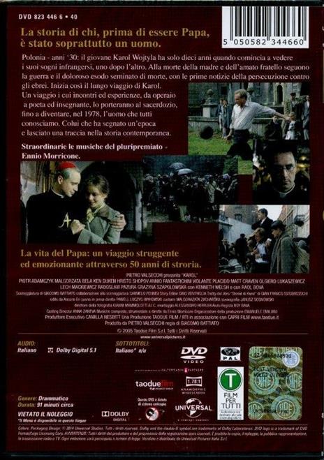 Karol. Un uomo diventato Papa di Giacomo Battiato - DVD - 2