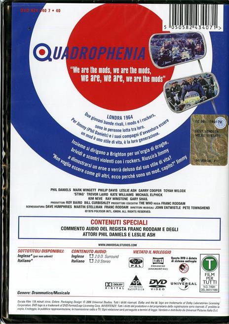 Quadrophenia (DVD) di Franc Roddam - DVD - 2