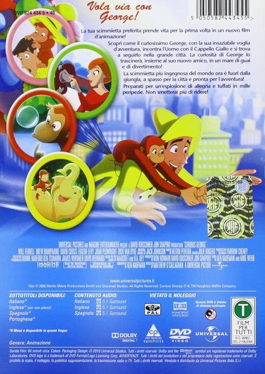 Curioso come George (DVD) di Matthew O'Callaghan - DVD - 2