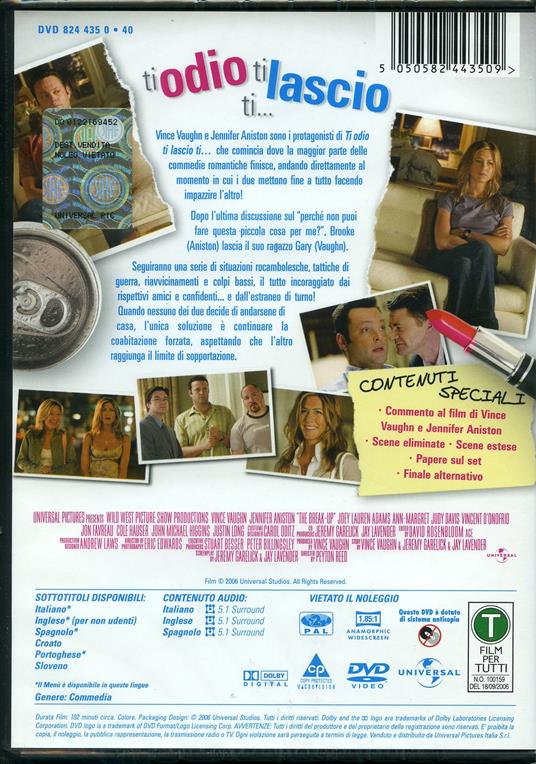 Ti odio, ti lascio, ti... di Peyton Reed - DVD - 2