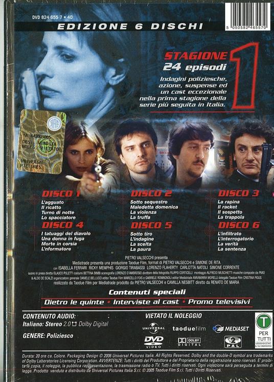 Distretto di polizia. Stagione 1 (6 DVD) di Renato De Maria - DVD - 2