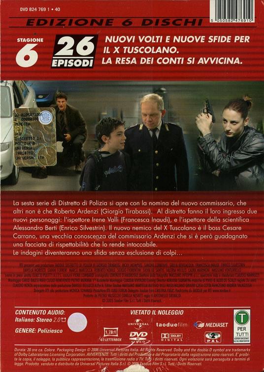 Distretto di polizia. Stagione 6 (6 DVD) di Antonello Grimaldi - DVD - 2