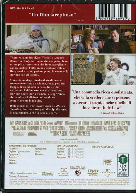 L' amore non va in vacanza di Nancy Meyers - DVD - 2