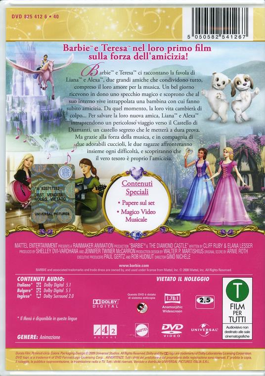Barbie e il castello di diamanti di Gino Nichele - DVD - 2