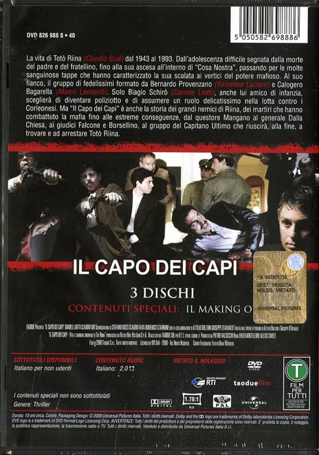 Il capo dei capi (3 DVD) di Enzo Monteleone,Alexis Sweet - DVD - 2