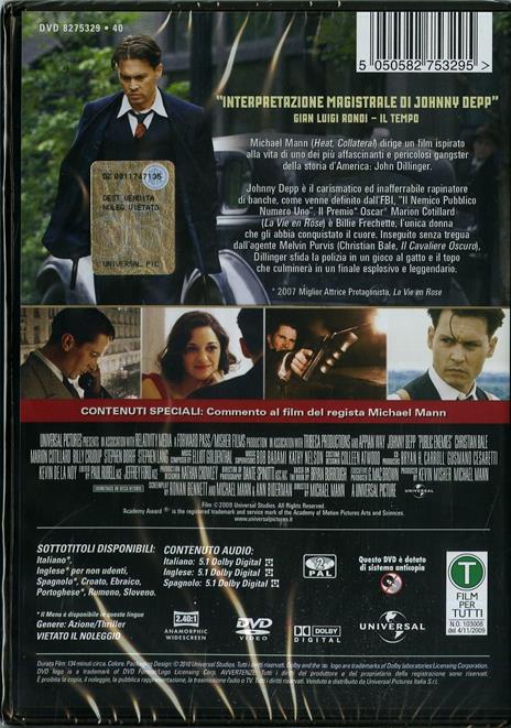 Nemico pubblico (1 DVD) di Michael Mann - DVD - 2