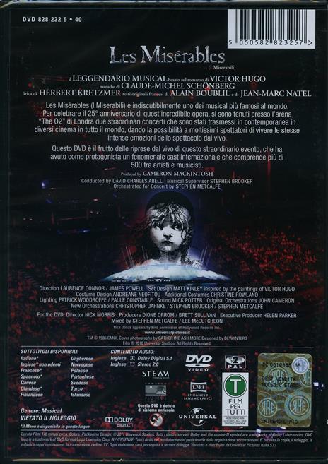 Les Miserables. Il concerto. 25° Anniversario di Nick Morris - DVD - 2
