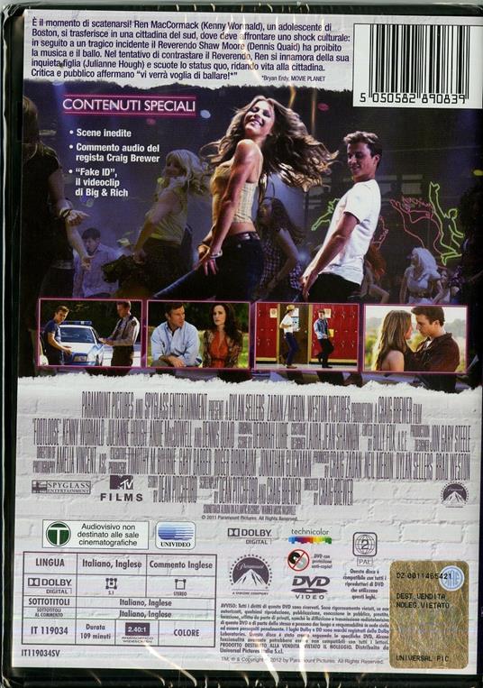 Footloose di Craig Brewer - DVD - 2