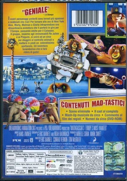 Madagascar 3. Ricercati in Europa di Eric Darnell,Tom McGrath,Conrad Vernon - DVD - 2