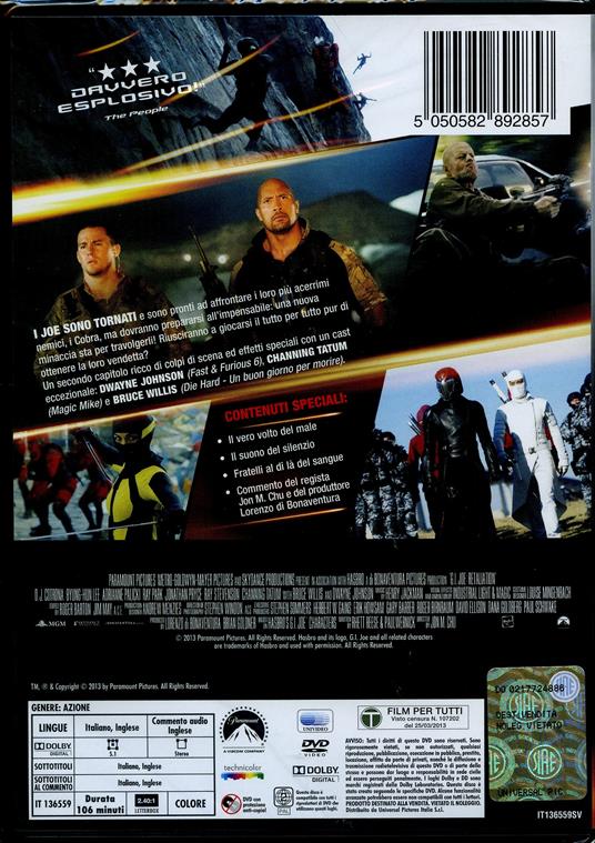 G.I. Joe. La vendetta di Jon Chu - DVD - 2