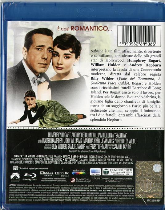 Sabrina di Billy Wilder - Blu-ray - 2