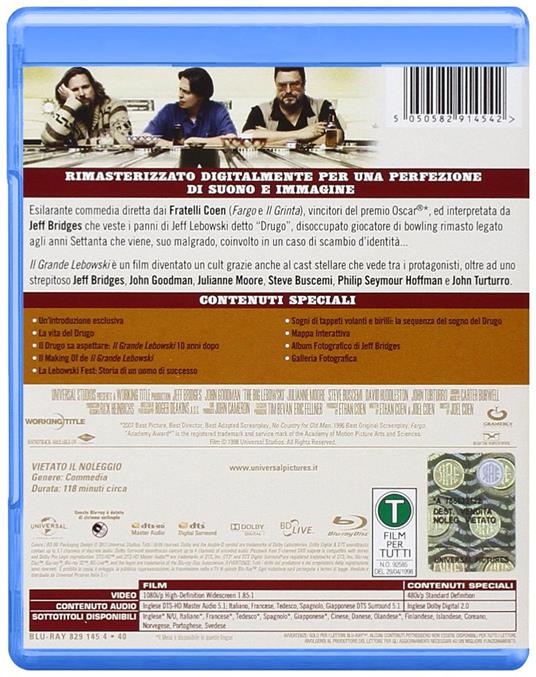 Il grande Lebowski (Blu-ray) di Joel Coen - Blu-ray - 2