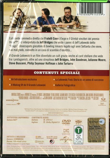 Il grande Lebowski (DVD) di Joel Coen - DVD - 2