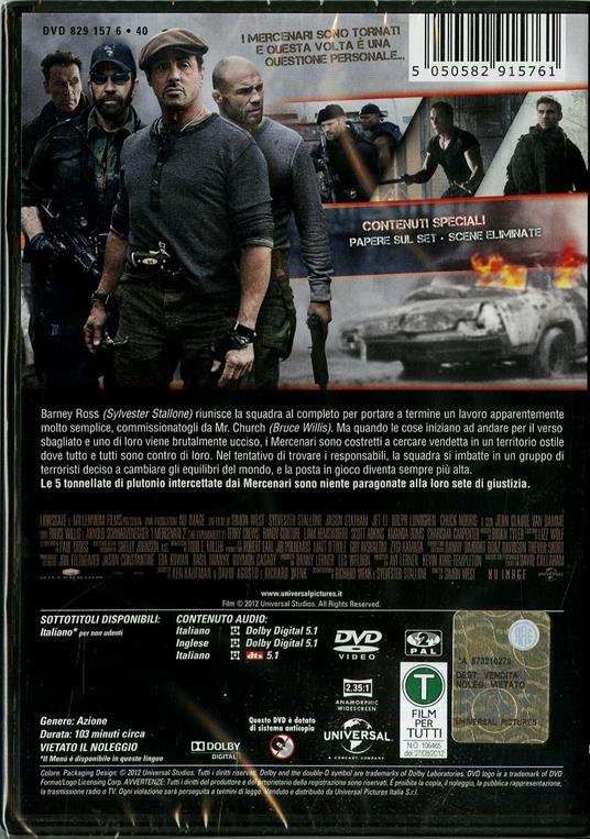 I mercenari 2. The Expendables (DVD) di Simon West - DVD - 2