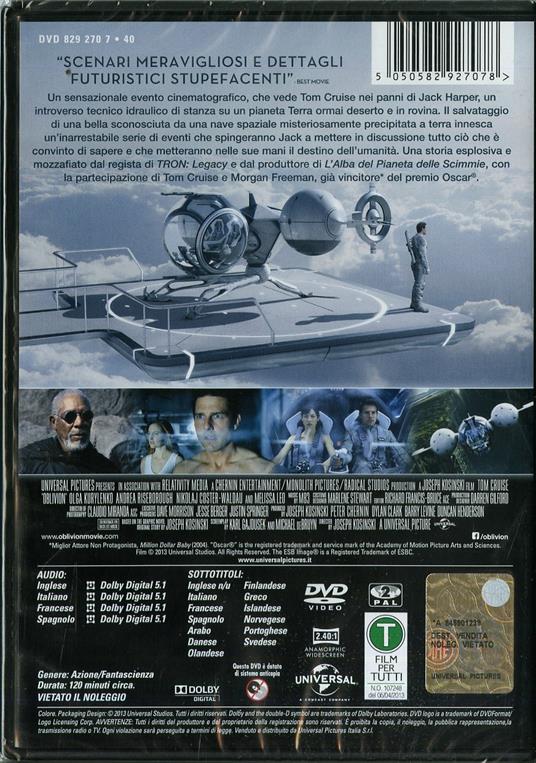 Oblivion di Joseph Kosinski - DVD - 2