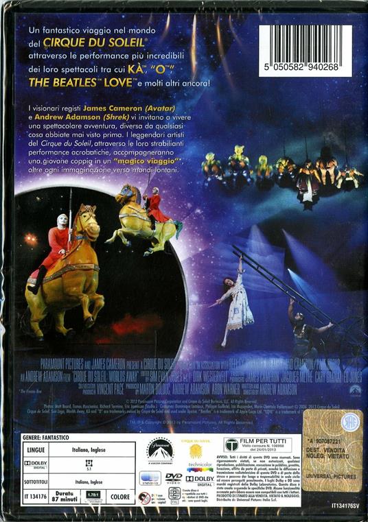 Cirque du Soleil. Mondi lontani di Andrew Adamson - DVD - 3
