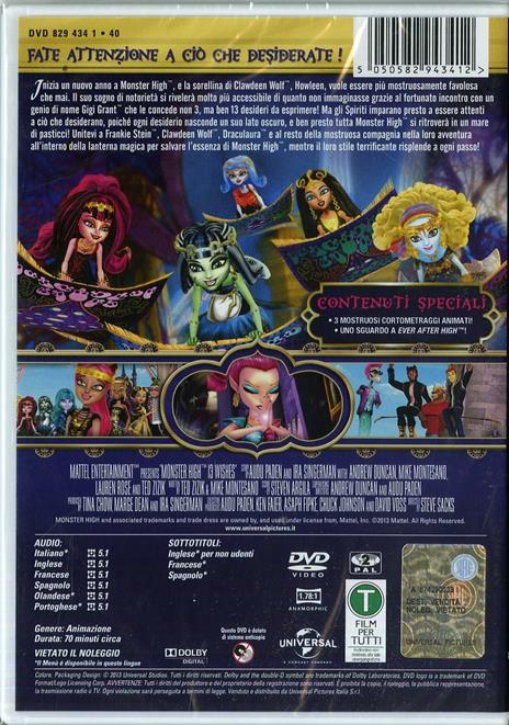 Monster High. 13 desideri - DVD - 2