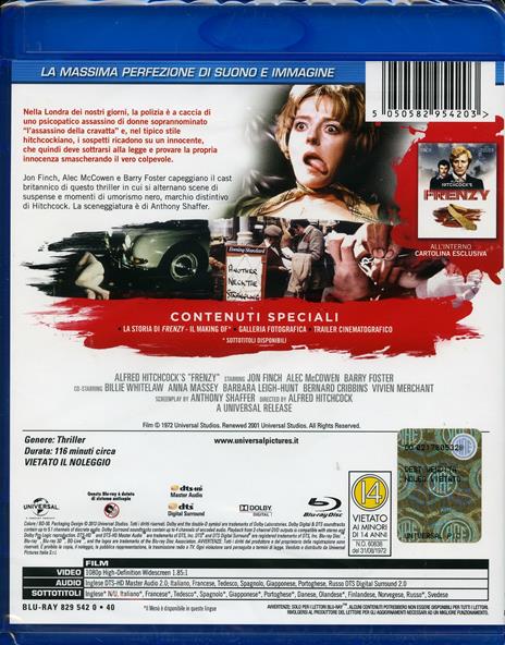Frenzy di Alfred Hitchcock - Blu-ray - 2