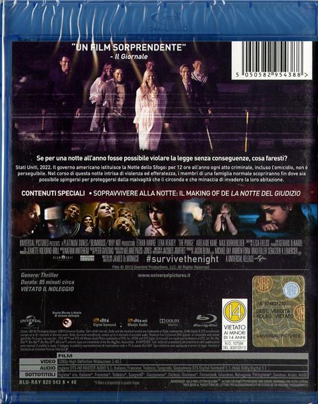 La notte del giudizio di James DeMonaco - Blu-ray - 2