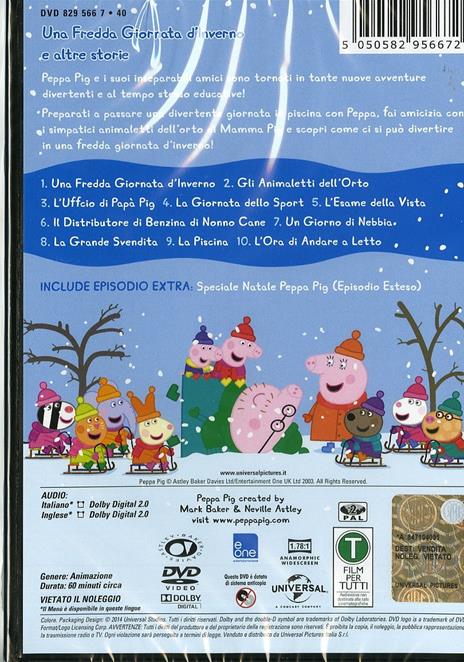 Peppa Pig. Una fredda giornata d'inverno e altre storie di Neville Astley,Mark Baker - DVD - 2