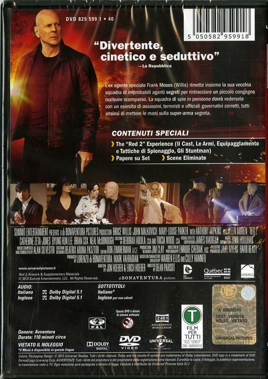 Red 2 di Dean Parisot - DVD - 2