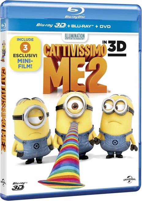 Cattivissimo Me 2. 3D (Blu-ray + Blu-ray 3D) di Pierre Coffin,Chris Renaud