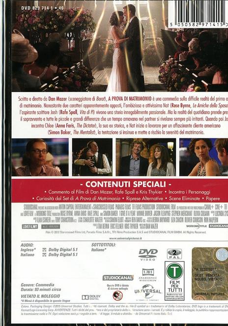 A prova di matrimonio di Dan Mazer - DVD - 2