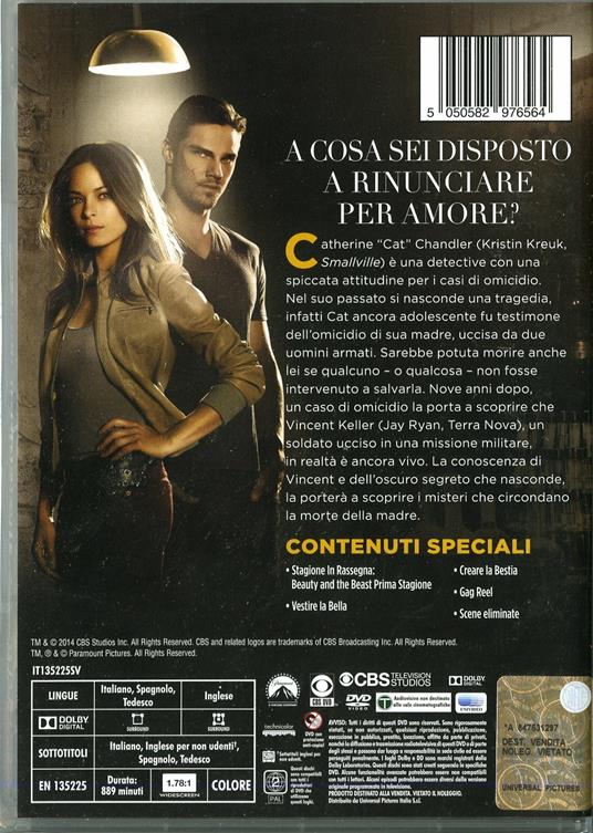 Beauty & the Beast. Stagione 1 (6 DVD) di Rick Bota,Steven A. Adelson,Bradley Walsh - DVD - 2