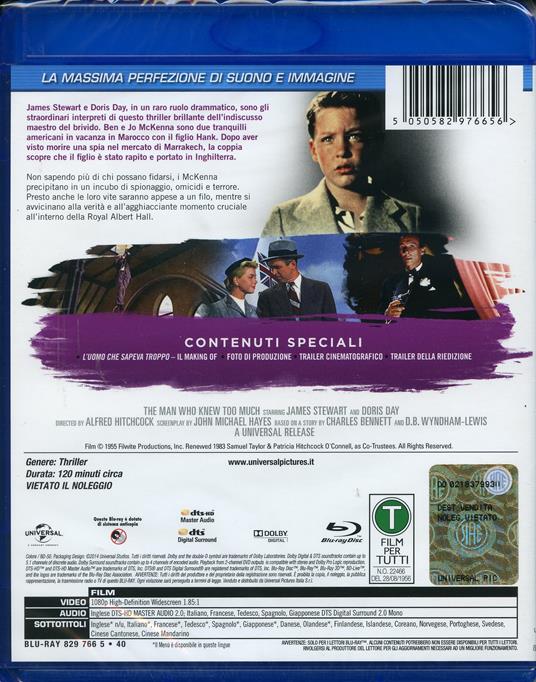 L' uomo che sapeva troppo (Blu-ray) di Alfred Hitchcock - Blu-ray - 2