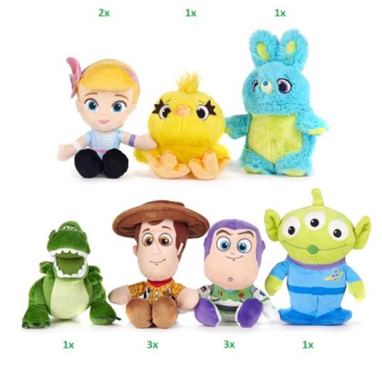 Toy Story 4 - Peluche 20 Cm (Assortimento)