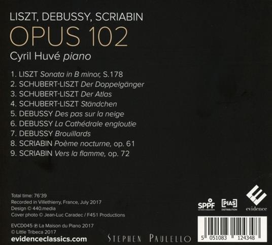 Opus 102 - CD Audio - 2