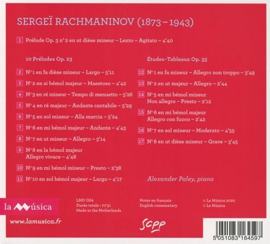 Rachmaninov Vol.1 - CD Audio di Sergei Rachmaninov,Alexander Paley - 2