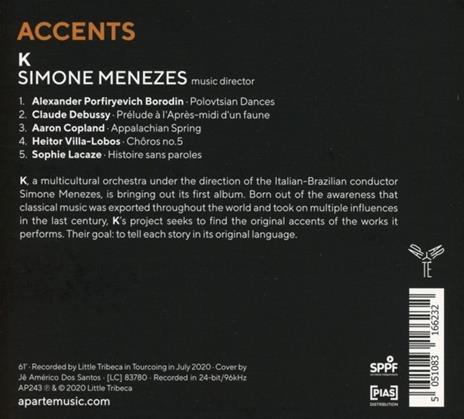 Accents - CD Audio di Simone Menezes - 2