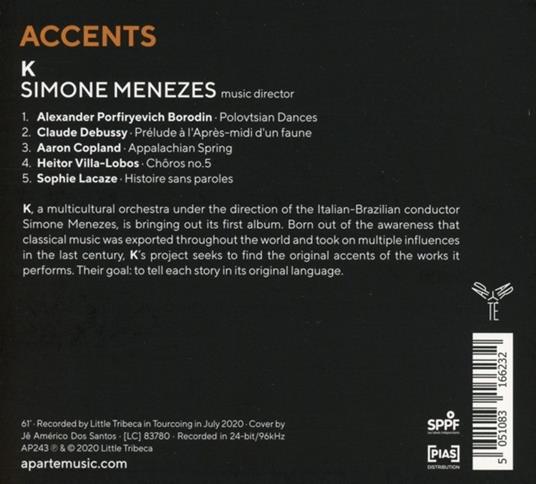 Accents - CD Audio di Simone Menezes - 2