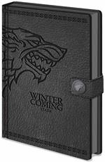Quaderno Notebook A5 Premium. Game of Thrones. Trono di Spade. Stark