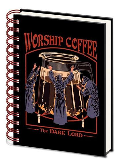 Quaderno Steven Rhodes: Worship Coffee -A5 Wiro Notebook-