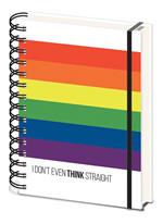 Pyramid LGBT: I Don't Even Think Straight A5 Notebook (Quaderno) Merchandising