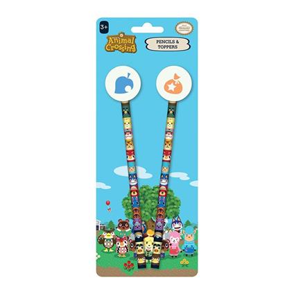 Nintendo: Animal Crossing - Villager Squares Pencils & Toppers Set Matite